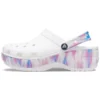 Classic Platform Clog «Weiss-Lila»
