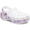 Classic Platform Clog «Weiss-Lila»