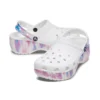 Classic Platform Clog «Weiss-Lila»