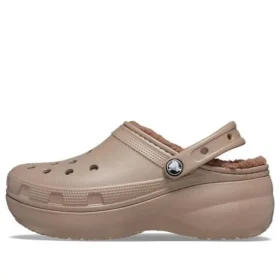 Classic Platform Lined Clogs «Mushroom»