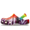 Classic Tie-Dye-Grafik-Clogs «Purple Red»