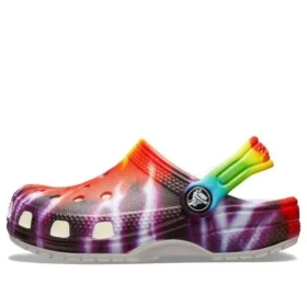 Classic Tie-Dye-Grafik-Clogs «Purple Red»