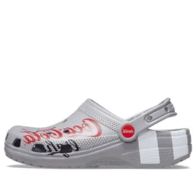Coca-Cola x Crocs Crossover Light X Outdoor-Sandalen mit flachen Schuhen, lässig, sportlich, Unisex, grau