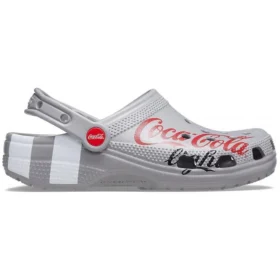 Coca-Cola x Crocs Crossover Light X Outdoor-Sandalen mit flachen Schuhen, lässig, sportlich, Unisex, grau