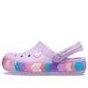 Crocband Chevron Clogs mit Perlenverzierung «Lilac Multi»