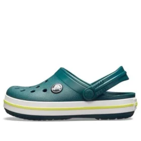 Crocband Clogs «Grün-Weiss»