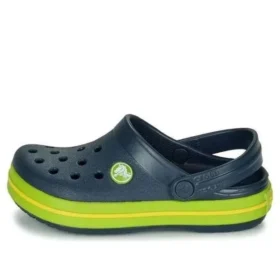 Crocband Clogs mit Cutout-Detail und runder Zehenkappe «Navy Green»