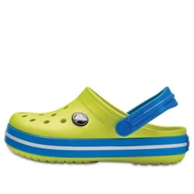 Crocband Clogs mit runder Zehenpartie «Yellow Blue»