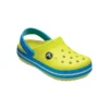 Crocband Clogs mit runder Zehenpartie «Yellow Blue»