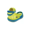 Crocband Clogs mit runder Zehenpartie «Yellow Blue»