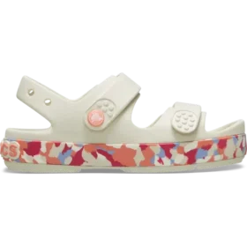 Crocband™ Cruiser Glow Confetti Band Sandale für Kinder.