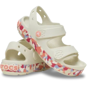 Crocband™ Cruiser Glow Confetti Band Sandale für Kinder.
