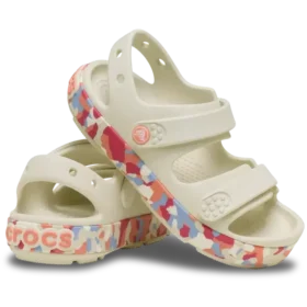 Crocband™ Cruiser Glow Confetti-Band-Sandale für Kleinkinder