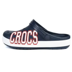 Crocband Logo Clogs «Navy White»
