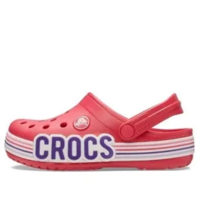 Crocband Logo Stripe Clogs «Rot-Weiss»