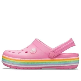 Crocband Rainbow Glitter Clogs «Pink»