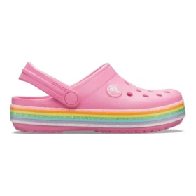 Crocband Rainbow Glitter Clogs «Pink»