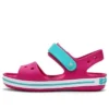 Crocband-Sandalen mit Riemenverschluss «Pink Blue»