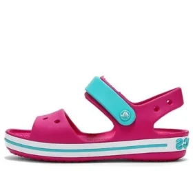 Crocband-Sandalen mit Riemenverschluss «Pink Blue»
