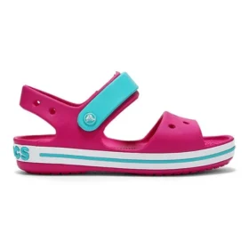 Crocband-Sandalen mit Riemenverschluss «Pink Blue»
