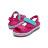 Crocband-Sandalen mit Riemenverschluss «Pink Blue»