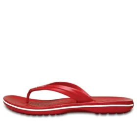 Crocband-Zehentrenner «Rot-Weiss»