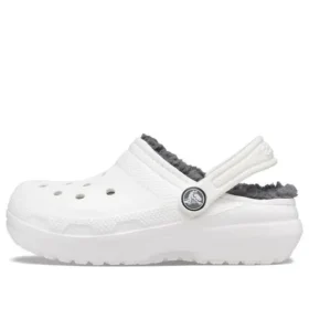 Crocs Classic Clogs für Kinder, Sportsandalen «White Grey»