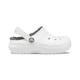 Crocs Classic Clogs für Kinder, Sportsandalen «White Grey»