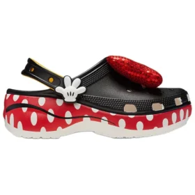Crocs x Minnie Mouse Classic Platform Clog «Schwarz Rot Weiss»