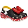 Crocs x Minnie Mouse Classic Platform Clog «Schwarz Rot Weiss»