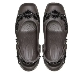 Crocs x Simon Rocha Ballerina-Plateausandalen «Espresso»