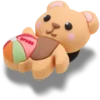 «Cutie Beach Bear» Jibbitz-Anstecker «Cutie Beach Bear» Jibbitz-Anstecker