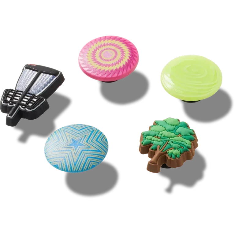 Disc-Golf-5er-Pack Jibbitz-Anstecker Disc-Golf-5er-Pack Jibbitz-Anstecker