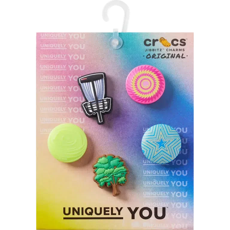 Disc-Golf-5er-Pack Jibbitz-Anstecker Disc-Golf-5er-Pack Jibbitz-Anstecker