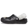 Disco Classic gefütterte Disco-Glitter-Clogs «Schwarz-Weiss»
