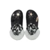 Disco Classic gefütterte Disco-Glitter-Clogs «Schwarz-Weiss»