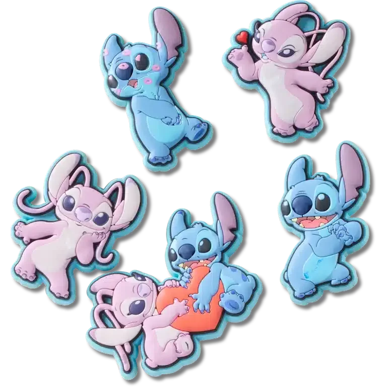 Disney Stitch & Angel 5er-Pack Jibbitz-Schuhanhänger Disney Stitch & Angel 5er-Pack Jibbitz-Schuhanhänger