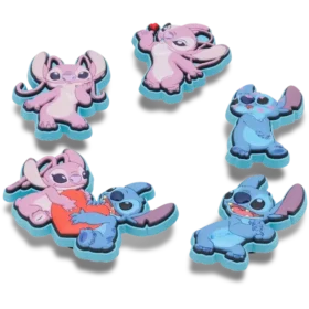 Disney Stitch & Angel 5er-Pack Jibbitz-Schuhanhänger
