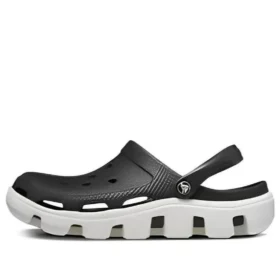 Duet-Strand-Sandalen Schwarz Weiss
