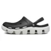 Duet-Strand-Sandalen Schwarz Weiss