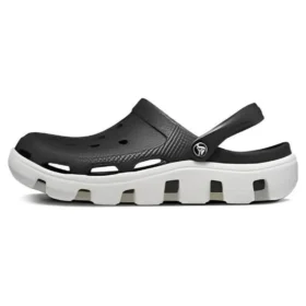 Duet-Strand-Sandalen Schwarz Weiss