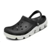 Duet-Strand-Sandalen Schwarz Weiss