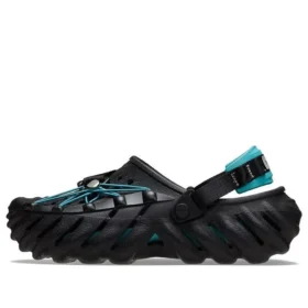 Echo Clog mit reflektierenden Schnürsenkeln «Black Teal»