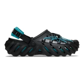 Echo Clog mit reflektierenden Schnürsenkeln «Black Teal»