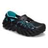Echo Clog mit reflektierenden Schnürsenkeln «Black Teal»