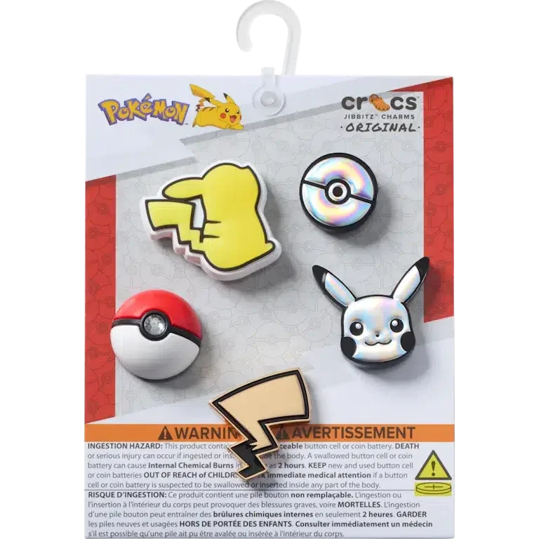 Elevated Pokémon 5er-Pack Jibbitz-Schuhanhänger Elevated Pokémon 5er-Pack Jibbitz-Schuhanhänger
