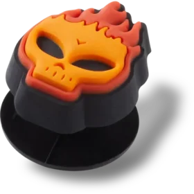 Flaming Skull Jibbitz™-Anstecker