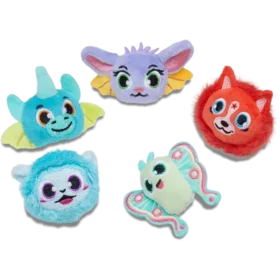 Fuzzy Fantasy Animals 5er-Pack Jibbitz-Anstecker