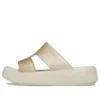 Getaway Platform H-Strap Sandalen «Weiss Braun»