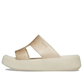 Getaway Platform H-Strap Sandalen «Weiss Braun»